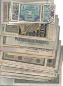 Reichsbank, 1898-1923, (67), 1929- 1942 (8), Darlehnkassenschein, 1914-1919, (19, including Pick R134b), Notgeld,...