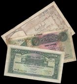 Banque De Syrie Et Du Grand Liban, One Livre, 1939, Provisional issue, W 489520, Banque De Syrie Et Du Liban, One...