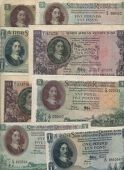 Reserve Bank, One Pound, 1951, 1952, 1954, 1959, Five Pounds, 1948, 1949, 1950, 1952, 1954 (2), 1957, Ten Pounds,...