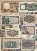 Banco De Espana, One Peseta, 1938, 1940, 1945, 1948, Five Pesetas 1945, 1948, Twenty Five Pesetas, 1936, 1946, One...