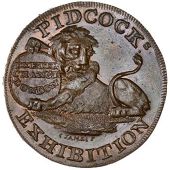 Middlesex [City of London], Strand, Gilbert Pidcock, Halfpenny, 1795, lion couchant holding shield, reads...