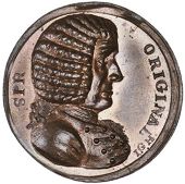 Warwickshire, Birmingham, John Gregory Hancock, Halfpenny or medal, 1800, bust right, sir original around, rev. this...