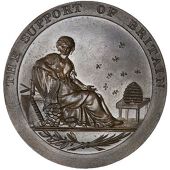 Warwickshire, Birmingham, Charles Pye, Halfpenny, 1797, cp cypher, rev. Moneta seated right holding cornucopia of...