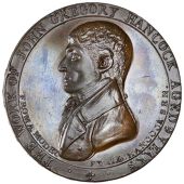 Warwickshire, Birmingham, Thomas Welch, Penny, 1800, bust left with four buttons on coat, the work of john gregory...