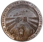 Warwickshire, Birmingham, Presentation of Colours to the Birmingham Associations, 1798, a copper medal, unsigned [by...