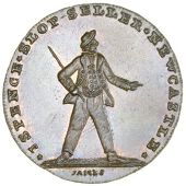 Northumberland, Newcastle-upon-Tyne, Spence’s mule Halfpence (2), sailor, revs. noted advocates, etc, spence edge,...