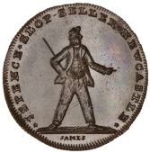Northumberland, Newcastle-upon-Tyne, Spence’s mule Halfpenny, from the same dies as previous, edge grained,...
