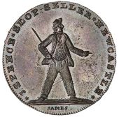 Northumberland, Newcastle-upon-Tyne, Spence’s mule Halfpenny, from the same dies as previous, edge plain,...