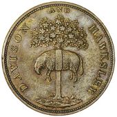 Nottinghamshire, Arnold, Davison and Hawksley, Shilling, 1791 [issued 1802], in copper, similar, edge plain,...