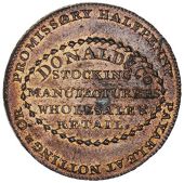 Nottinghamshire, Nottingham, Donald & Co, Halfpence, 1792 (3), reads promissory, unflawed rev., 13.51g/6h (DH 6),...