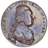 Shropshire, Willey and Snedshill, John Wilkinson, Halfpence (9), 1791 (4), revs. Vulcan seated, 12.53g/12h (DH...
