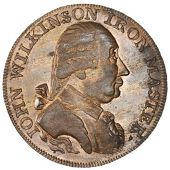 Shropshire, Willey and Snedshill, John Wilkinson, imitation Halfpence (17), 1787 (4), willey edge, 16.42g/12h (DH...