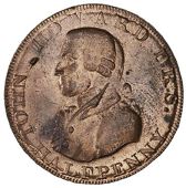 Somerset, Bath, William Glover, Halfpence (3), milsom street edge, small [27mm] flan, 9.70g/6h (DH 28; Young 1164),...