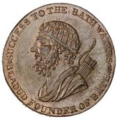 Somerset, Bath, Francis Heath, Halfpence (4), 1794, heath edge, 9.91g/6h (DH 39; Young 1170), 1795, edge grained,...