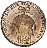 Somerset, Freshford, John Moggridge and Thomas Joyce, Halfpence, 1795 (6), reading dunkikre (3), edge grained left...