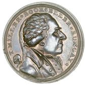 Suffolk, Bungay, Thomas Miller, Halfpenny, 1795, bust right, rev. beehive flanked by rays of the sun, books and...