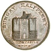 Suffolk, Bungay, Samuel Prentice, Pennies (4), 1794 (2), double token edge, 20.96g/6h (DH 1; Judson 1065), edge...