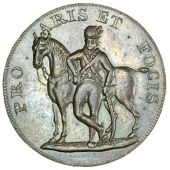 Suffolk, Hoxne and Hartsmere, Thomas Tallant, Penny, 1795, edge plain, 21.13g/6h (DH 6a; Judson 1072), Halfpence,...