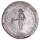 Surrey, Lambeth, Prattent’s Penny, [17]96, from the same dies as previous, edge value one penny at p. decks post...