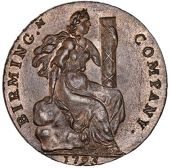 Warwickshire, Birmingham, Birmingham Coining & Copper Co, imitation Halfpence, 1794 (15), birmingham redruth edge,...