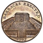 Warwickshire, Birmingham, Kempson’s Buildings, Halfpence (8), Barracks, no stop after kempson, 11.44g/6h (DH 177);...