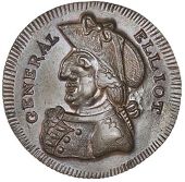 Warwickshire, Birmingham, Skidmore’s mule Halfpenny, from the same obv. die as previous, rev. anchor and cable,...