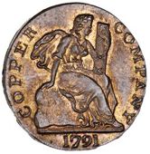 Warwickshire, Birmingham, Skidmore’s Copper Company Farthings (4), revs. stork on cornucopia of flowers, edges...