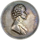Warwickshire, Birmingham, 50th Birthday of Joseph Priestley, 1783, a silver medal by J.G. Hancock, from the same...