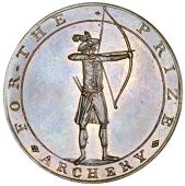 Warwickshire, Meriden, Skidmore’s Halfpenny, 1796, from the same obv. die as previous, rev. dove with olive branch...