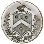 Warwickshire, Newton, John Webb, Halfpenny, 1796, arms, rev. woolpack, edge plain, 14.36g/6h (DH 317). Virtually as...