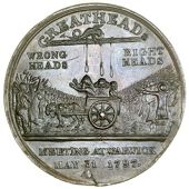 Warwickshire, Warwick, The Greatheed Petition to Dismiss the King’s Ministers, 1797, a copper medal, unsigned,...