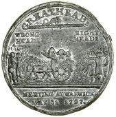 Warwickshire, Warwick, The Greatheed Petition to Dismiss the King’s Ministers, 1797, a white metal medal,...