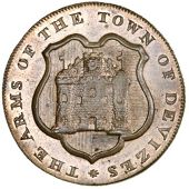 Wiltshire, Devizes, John Baster, Halfpence, 1796 (4), breeches edge, 9.48g/6h (DH 2); grained over anglesey edge,...
