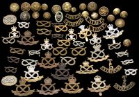 Staffordshire Regimental Insignia. An interesting selection including o/r glengarry badges to the 38th (KK 487) and...
