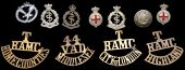 RFC, RAF, AAC, Glider Pilot Regiment Insignia. Carded displays, the former includes a single white on black...