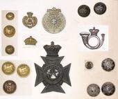 The Suffolk and Cambridgeshire Regiments Insignia. An interesting selection including an officer’s one large and...