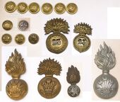 Royal Welsh Fusiliers Insignia. Including an o/r glengarry badge to the 23rd RWF (K 456 worn) and the rare KK457...