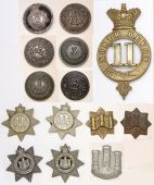 11th (North Devon) Regiment/The Devonshire Regiment Insignia. Comprising a good quality o/r glengarry badge (KK...