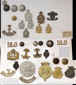 Yeomanry and Royal Engineers Insignia. The former include basic caps and collars to the Leicestershire, Duke of...
