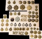 Military Stores/Commissariat and Transport Staff A.S.C. Insignia. An interesting collection including an officer’s...