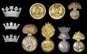 Princess Victoria’s (Royal Irish Fusiliers) Insignia. Comprising an officer’s fine quality two part cap badge in...