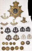 Middlesex Regimental Insignia. A large selection including an o/r glengarry  badge to the 57th West Middlesex...