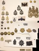 WWI VTC and National Reserve, Royal Army Medical Corps, Insignia .  The former includes good quality cap badges to...