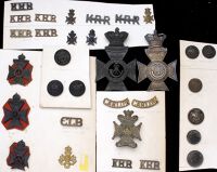 60th The King’s Royal Rifle Corps/The King’s Royal Rifle Corps Insignia. The 60th items comprise an officer’s...