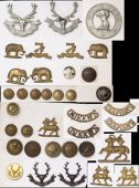 Scottish Regimental Buttons. An interesting selection including two officer’s large gilt coatee to the 78th and a...