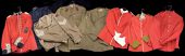 Assorted British Military Uniforms. Comprising a GVR period Grenadier Guardsman’s tunic (some moth damage), a...