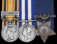 Three: Private A. Walford, Army Service Corps

South Africa 1877-79, 1 clasp, 1879 T/3255 Pte., A.S. Corps); Egypt...