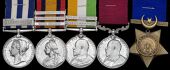 Five: Staff Serjeant-Major T. Wilkin, Army Service Corps, late Commissariat and Transport Corps

Egypt and Sudan...
