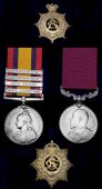 Pair: Staff Serjeant-Major J. James, Army Service Corps

Queen’s South Africa 1899-1902, 4 clasps, South Africa...