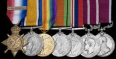 Seven: Temporary Warrant Officer Class 1 C. Groom, Royal Army Service Corps

1914 Star, with loose copy clasp...